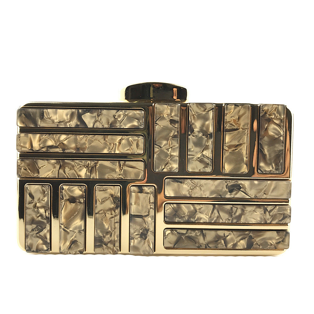 Gold Acrylic Clutch Bags For Women 2019 New Shoulder Bag Fashion Gold Acrylic Clutch Bags For Women 2019 New Shoulder Bag Fashion
